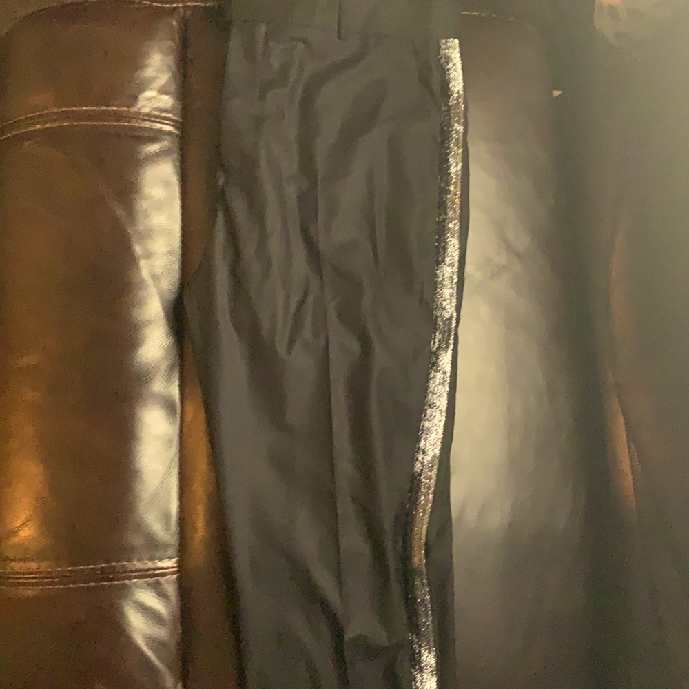 Boohoo man Shimmer lining black pants